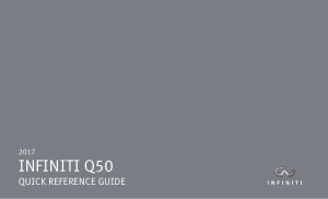 2017 Infiniti Q50 Owner Manual And Maintenance Info